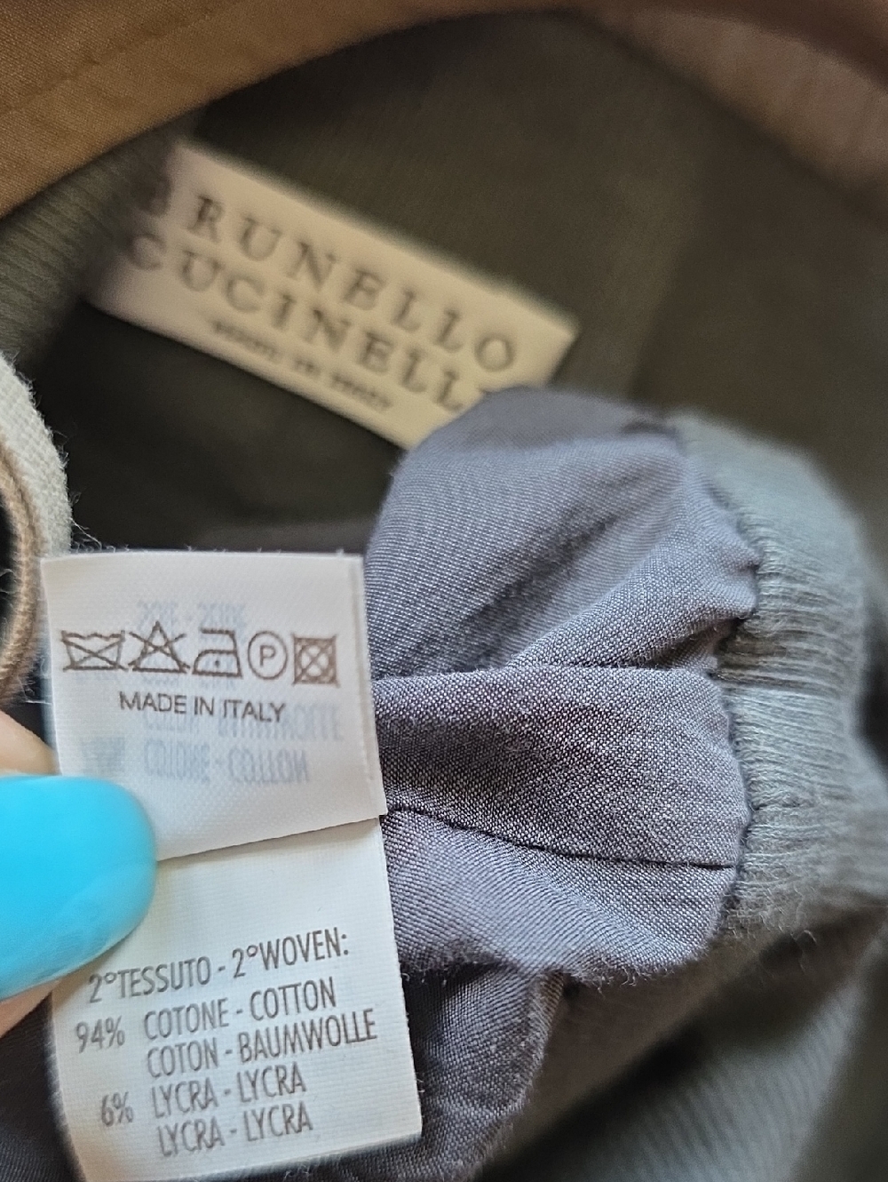 Brunello Cucinelli Sleeveless Two-Tone Shift Dress Beige Gray Cotton Silk Sz S - Picture 7 of 10